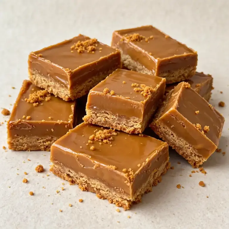 Biscoff Caramel Bars