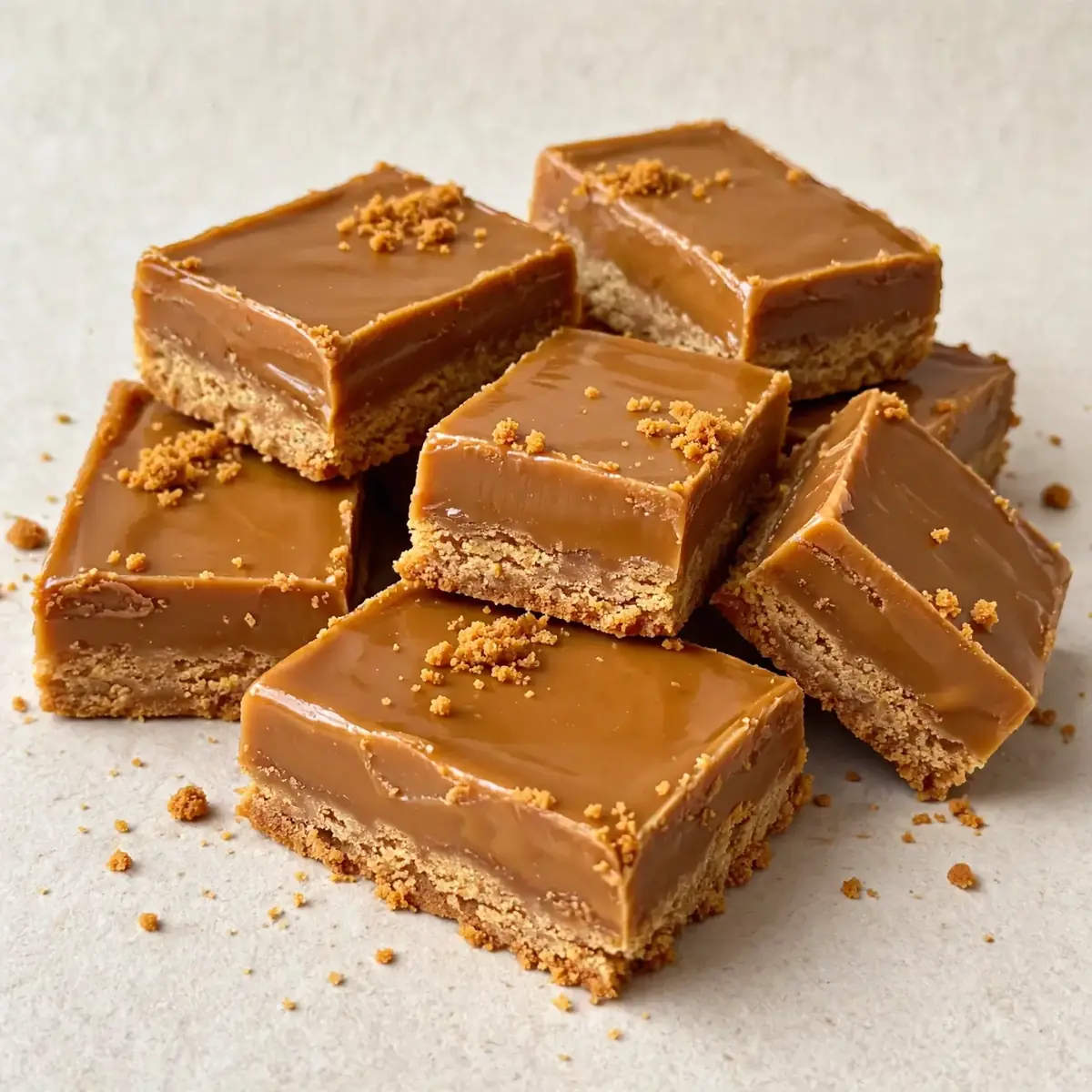 Biscoff Caramel Bars