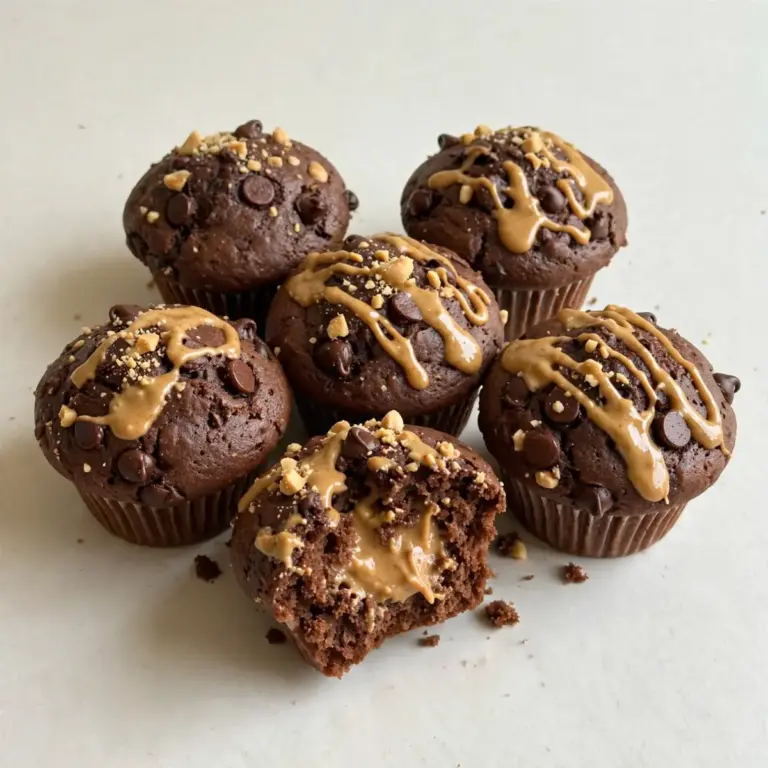 Chocolate Peanut Butter Muffins