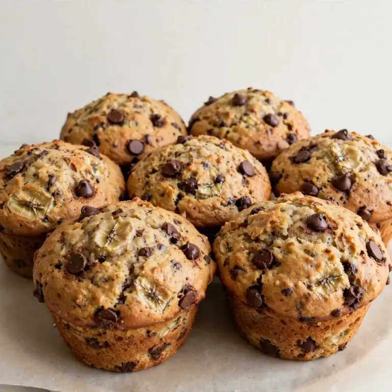 Classic Banana Chocolate Chip Muffins