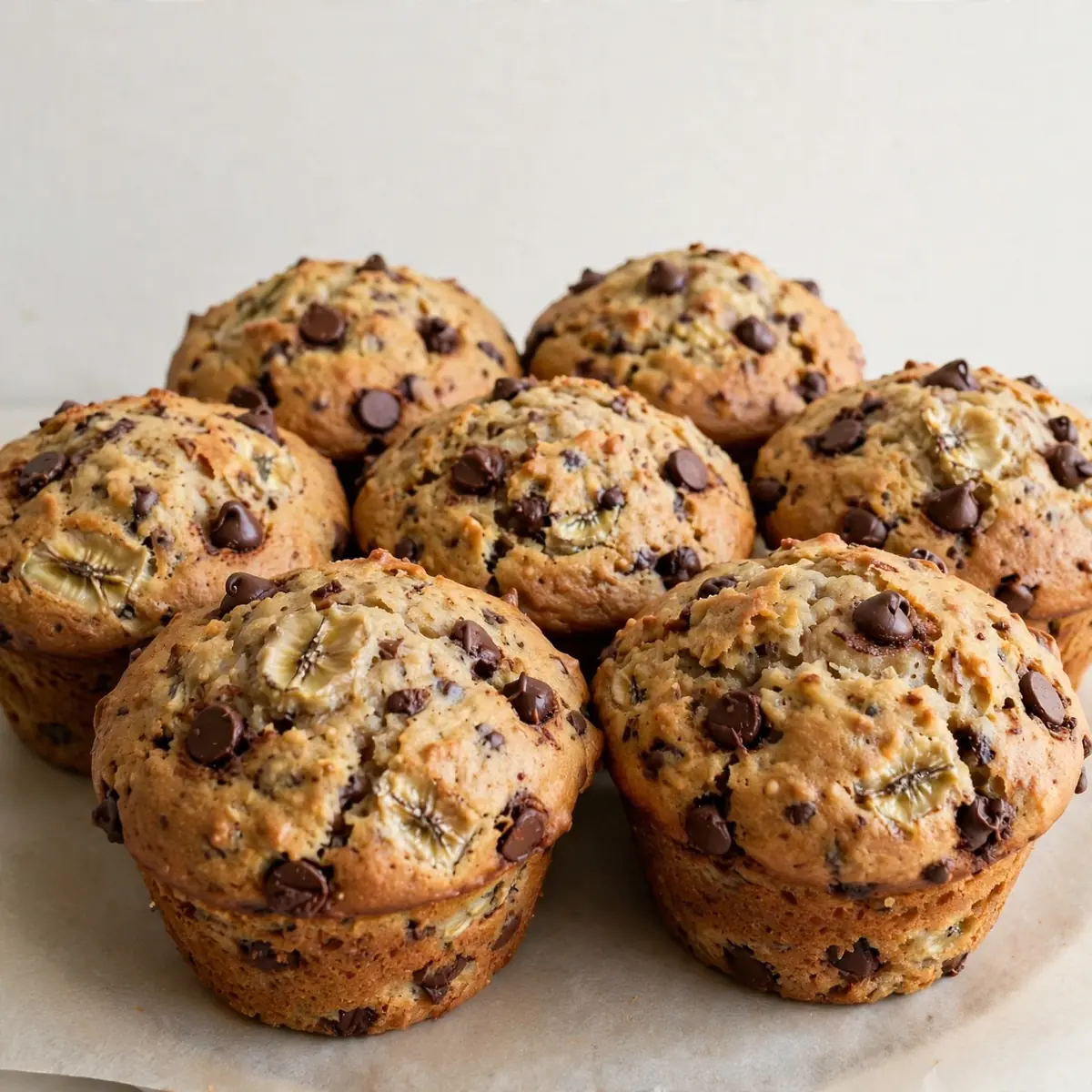 Classic Banana Chocolate Chip Muffins