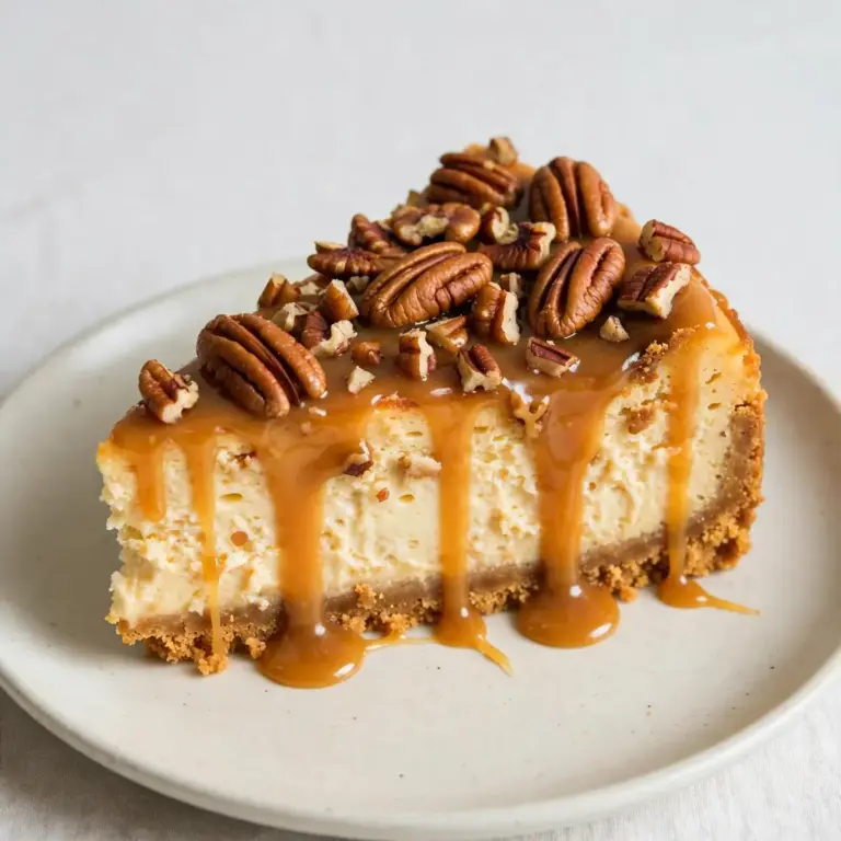Classic Caramel Pecan Cheesecake