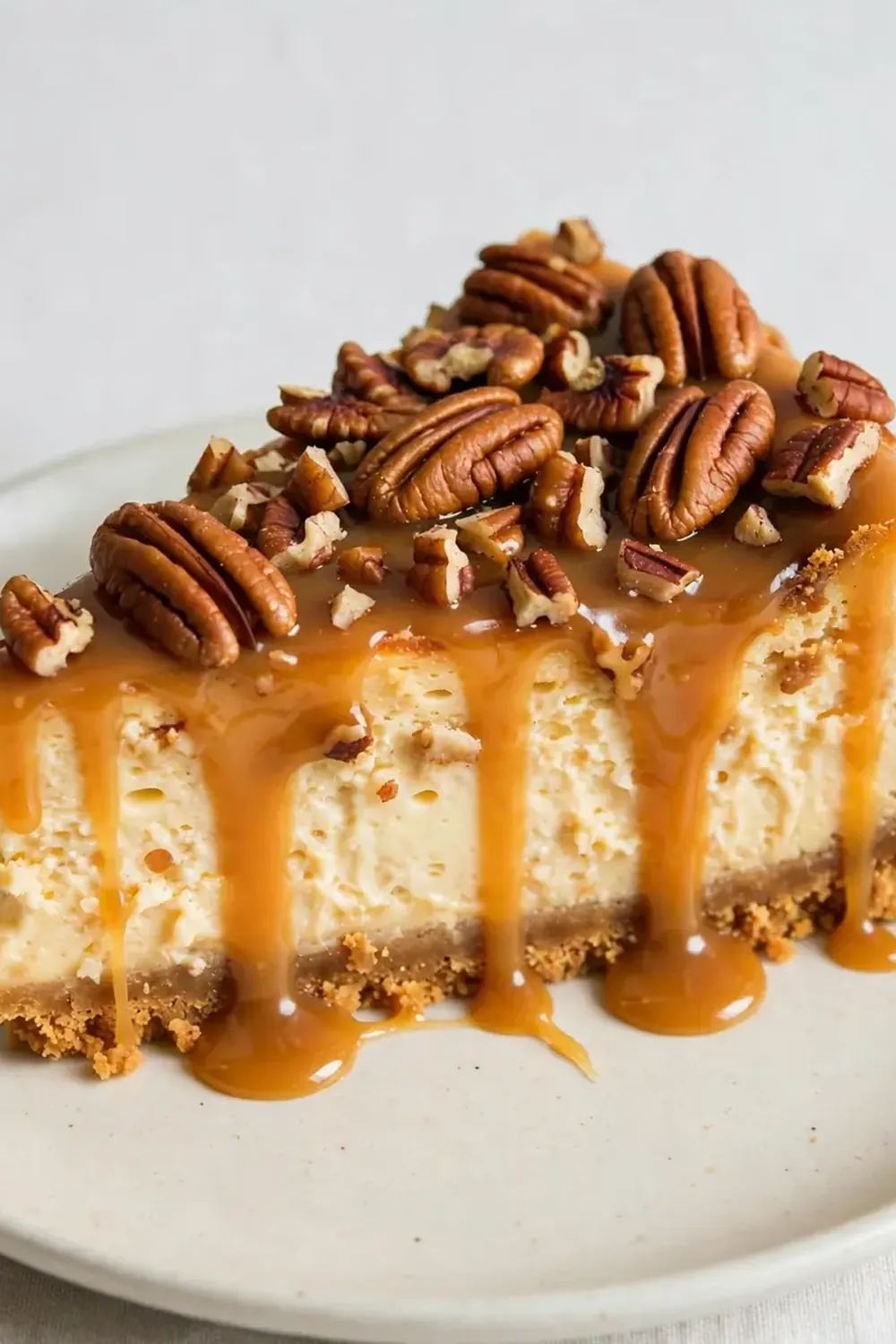 Classic Caramel Pecan Cheesecake