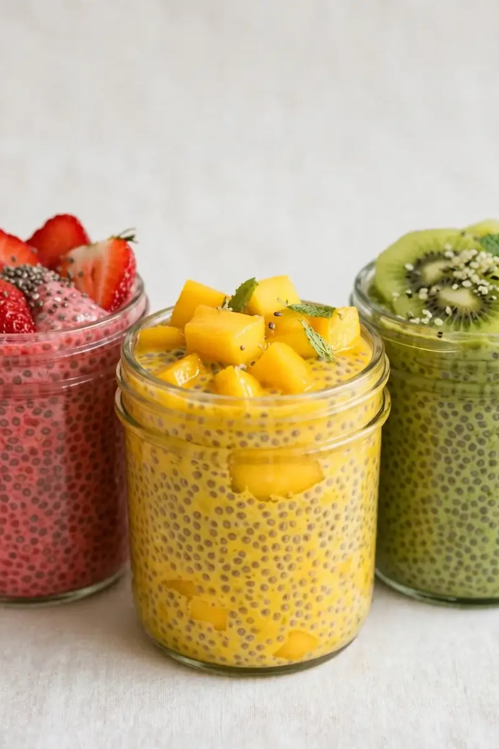 Easy Chia Seed Pudding (3 Flavors)