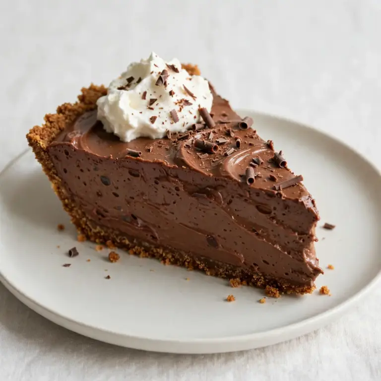 Easy No Bake Chocolate Pie