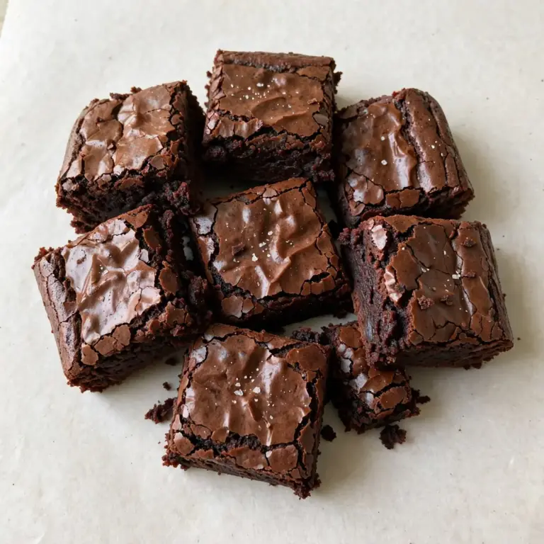 Fudgy Dark Chocolate Brownies
