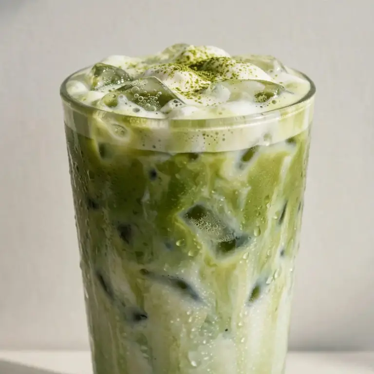Iced Matcha Green Tea Latte