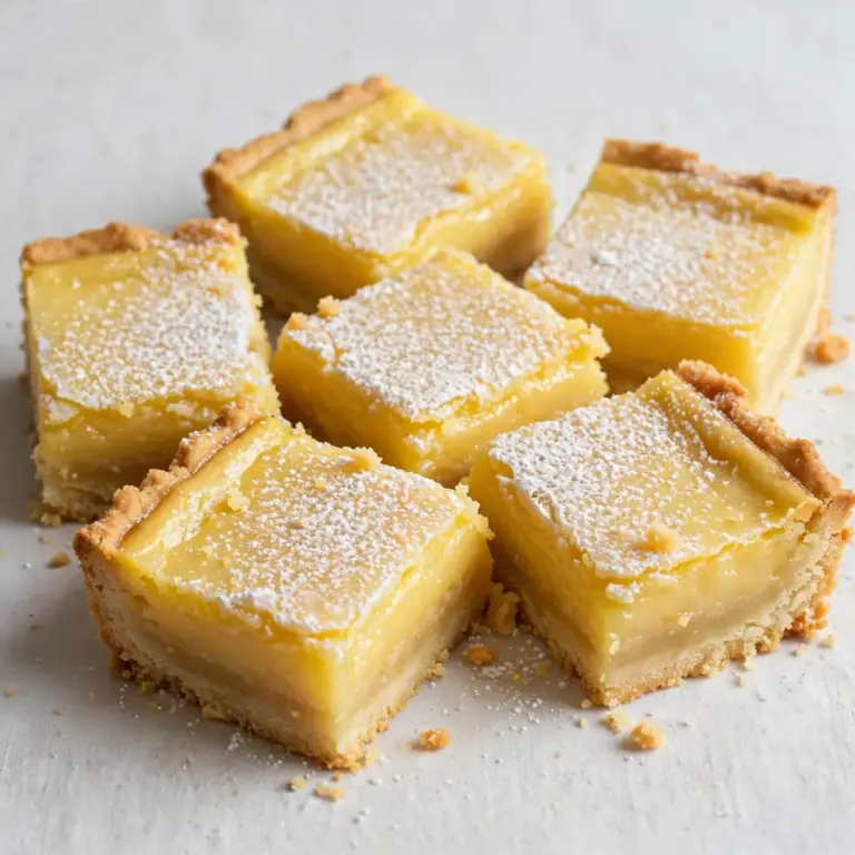 Lemon Bars With Shortbread Crust