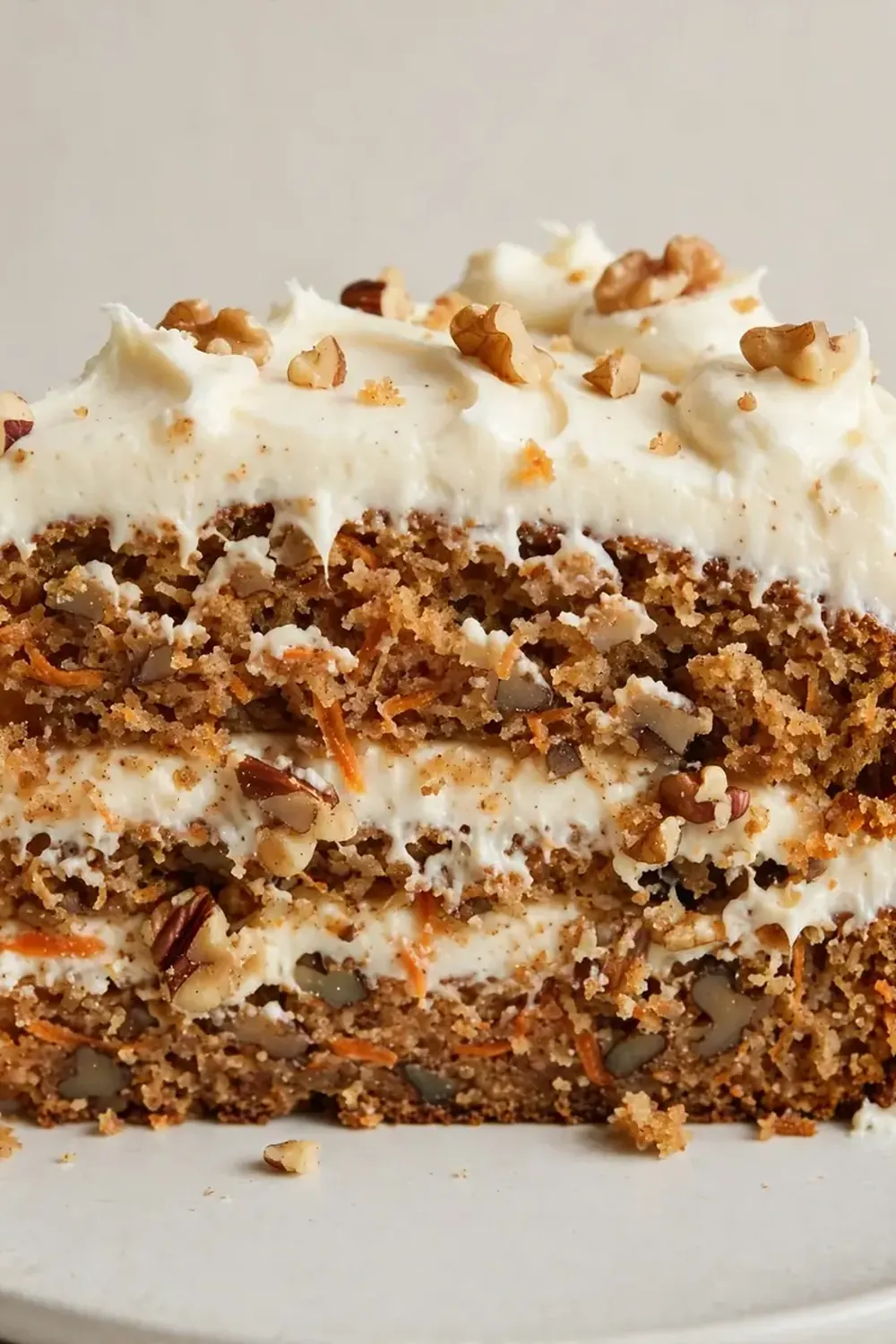 Moist Carrot Cake with Cream Cheese Frosting
