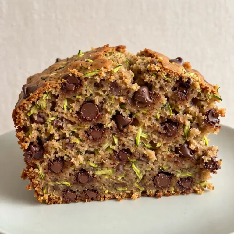 Moist Zucchini Chocolate Chip Cake