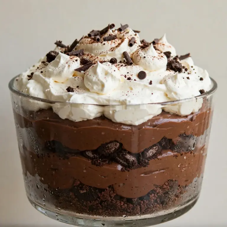 No-Bake Chocolate Trifle With Whipped Cream