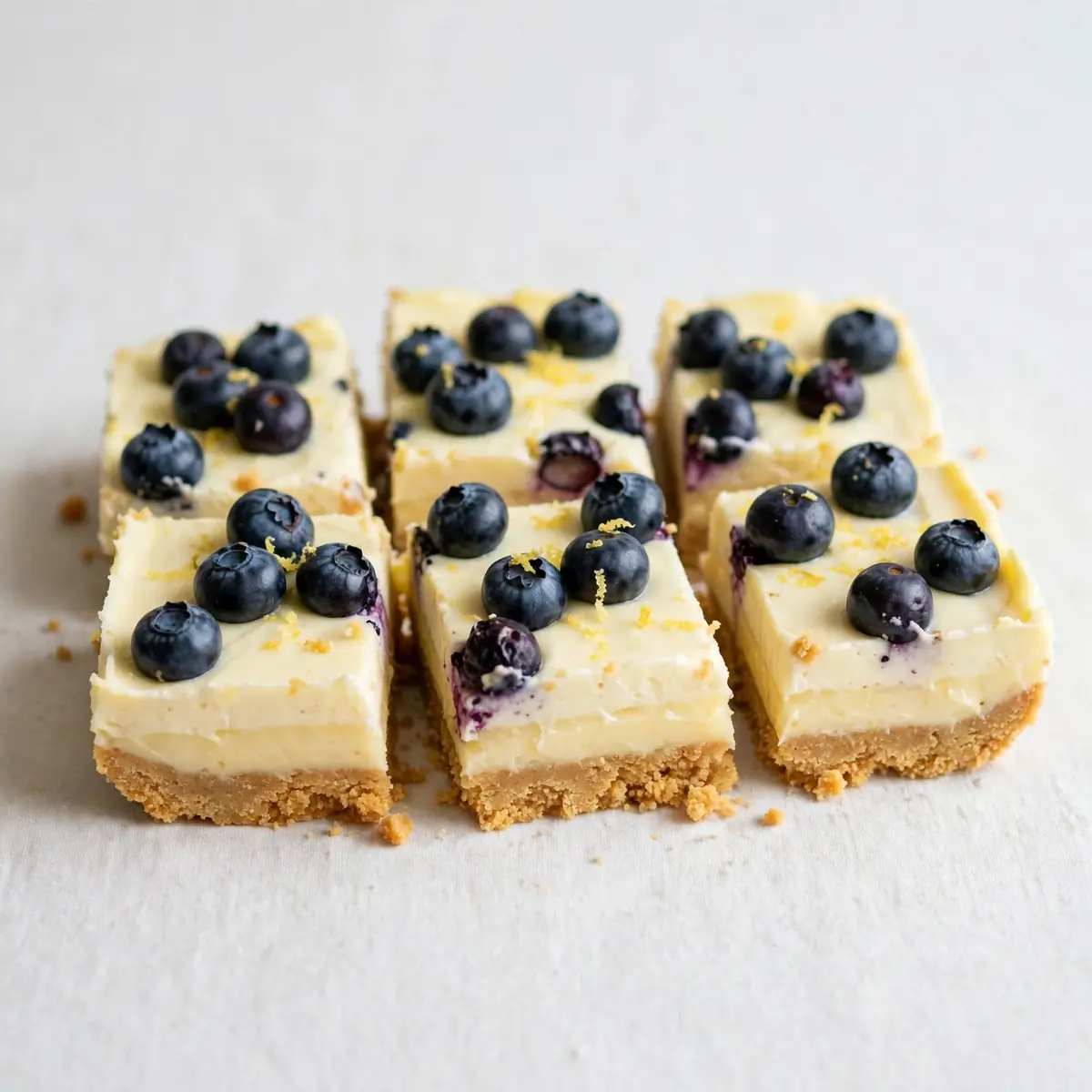 No Bake Lemon Blueberry Bars