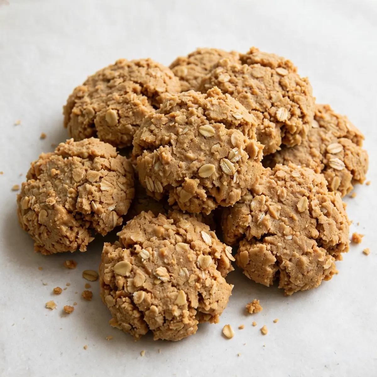 No-Bake Peanut Butter Oat Cookies