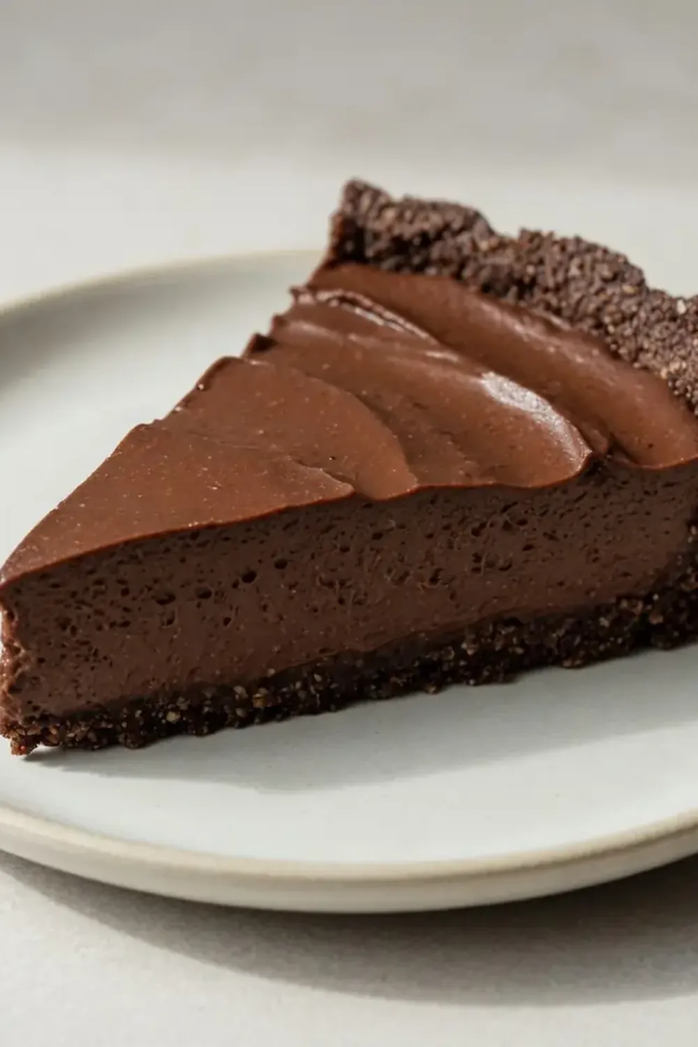 no bake vegan chocolate avocado tart