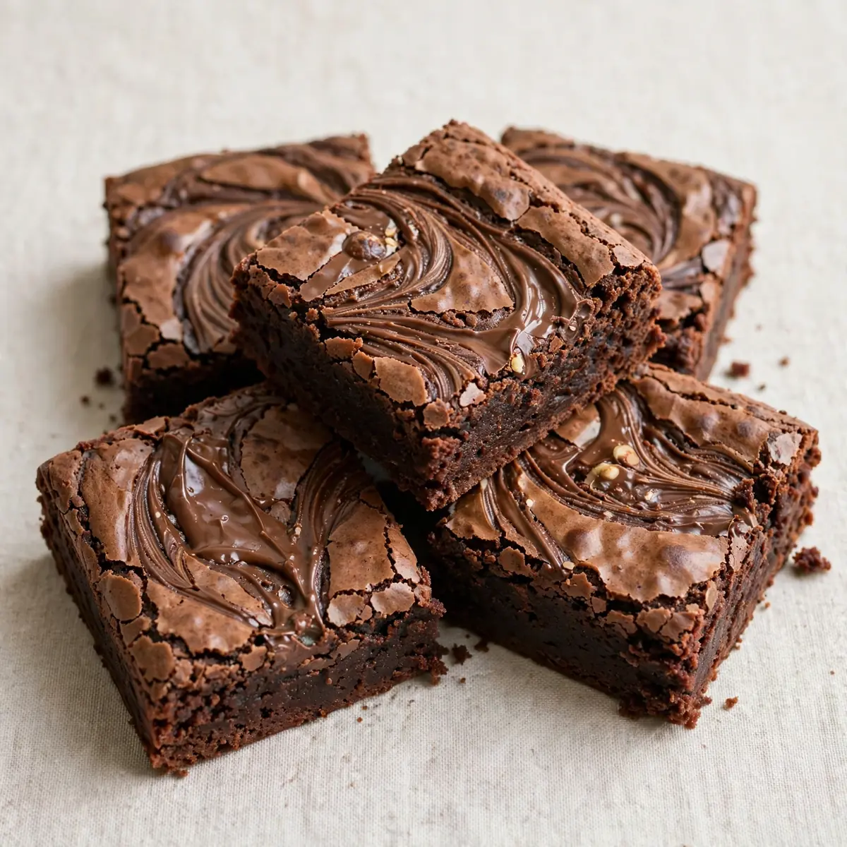 Nutella Swirl Brownies