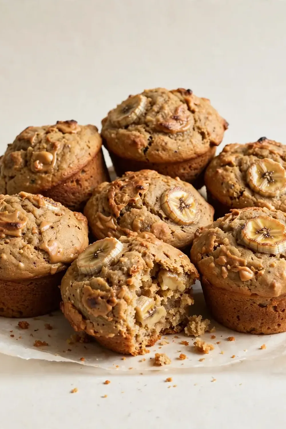 Peanut Butter Banana Muffins