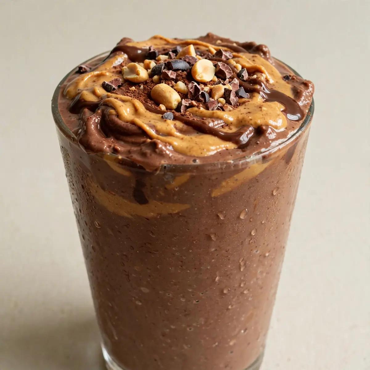 Peanut Butter Chocolate Protein Smoothie