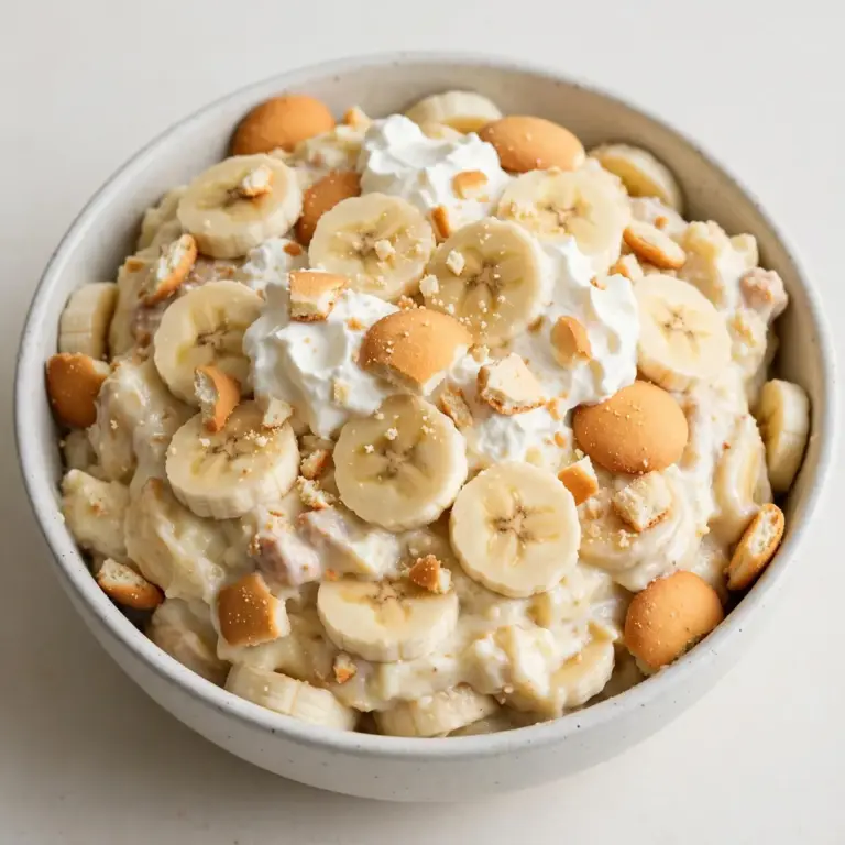 Quick No Bake Banana Pudding