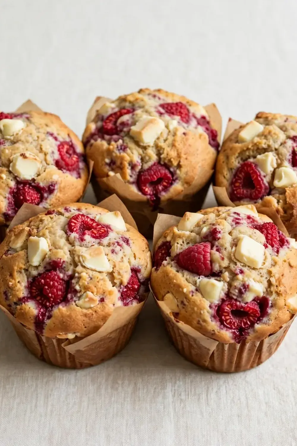 Raspberry White Chocolate Muffins