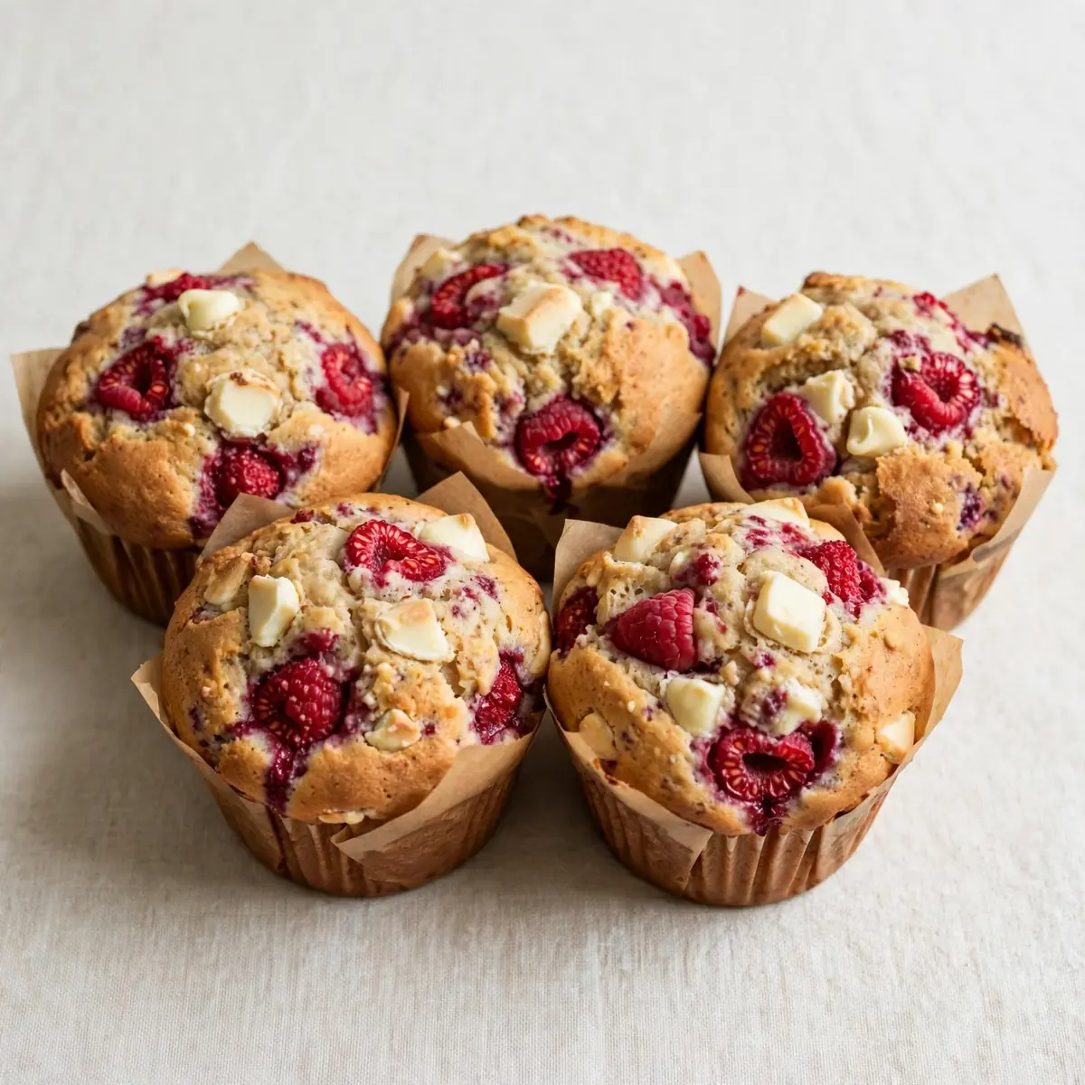 Raspberry White Chocolate Muffins