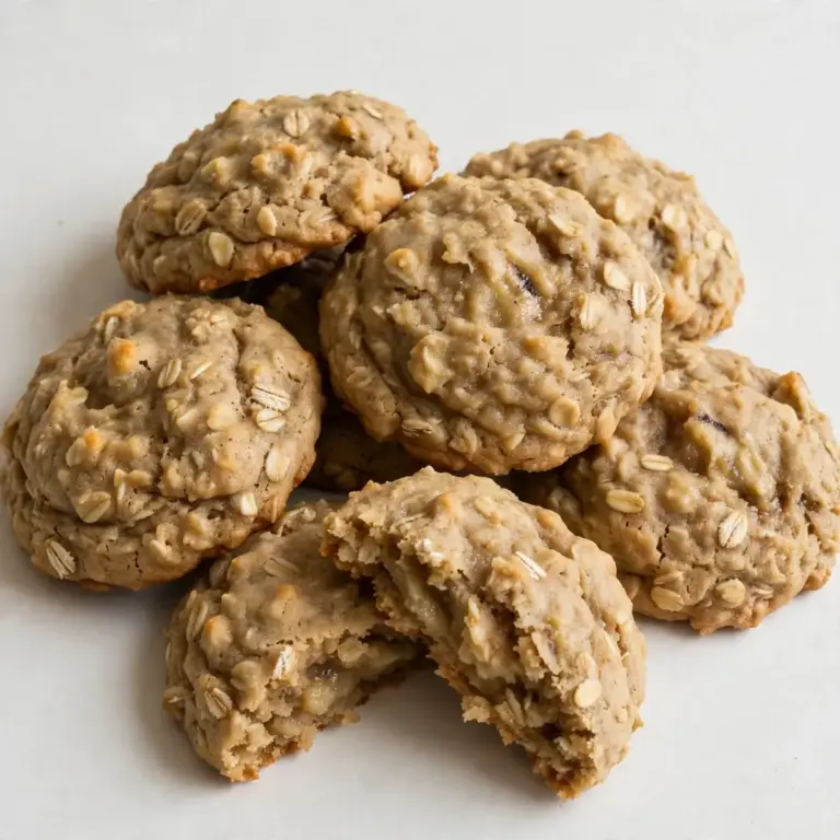 Soft Banana Oat Cookies