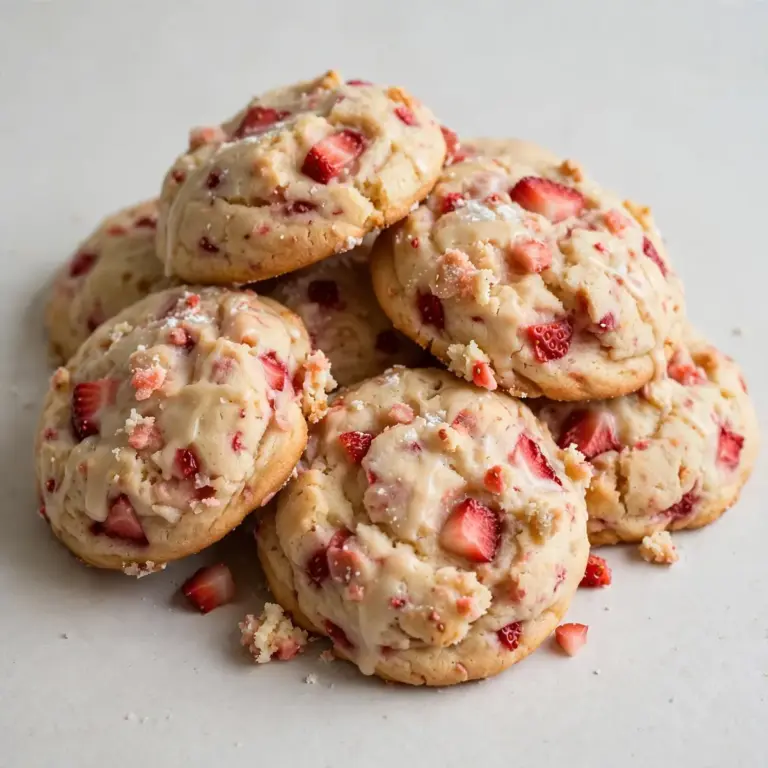 Soft Strawberry Shortcake Cookies